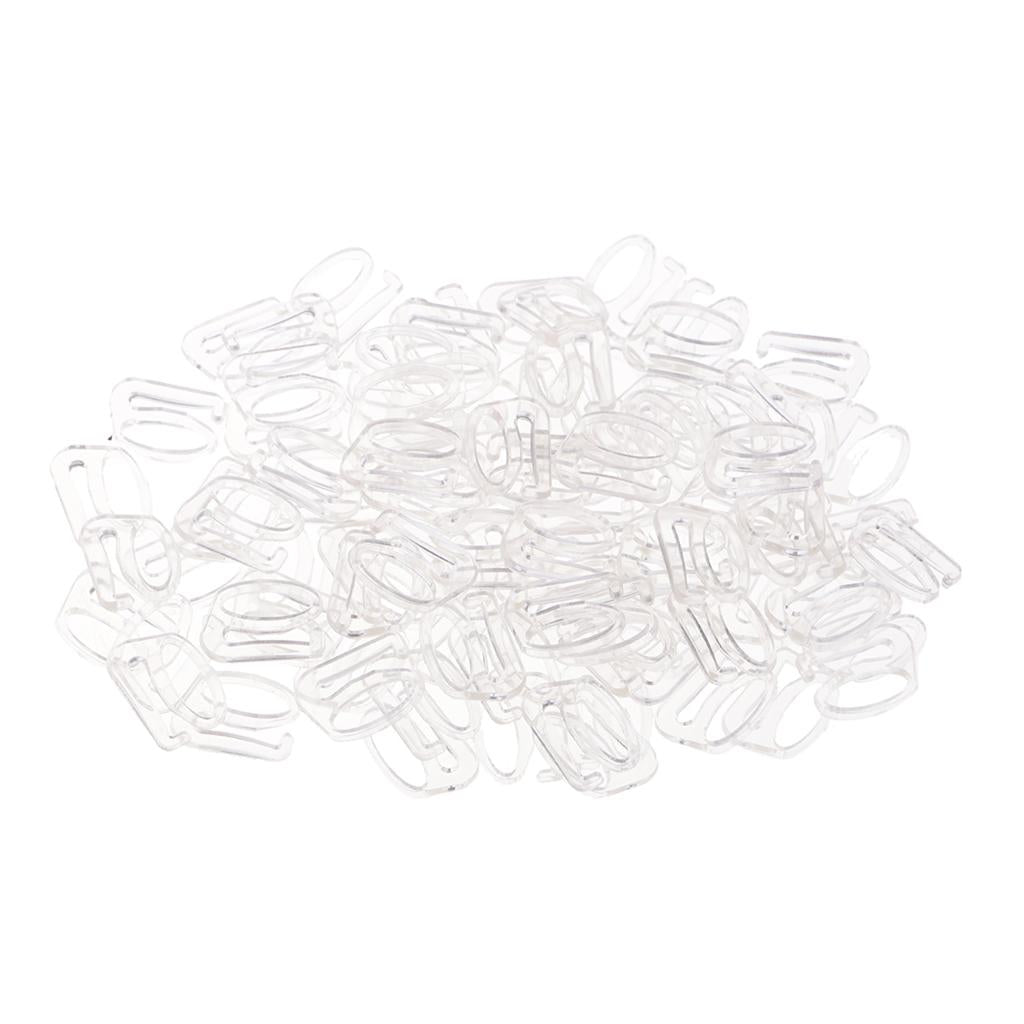 100pcs Nylon Fig 9 Lingerie Adjustment Lingerie Bra Accessories 8mm Clear