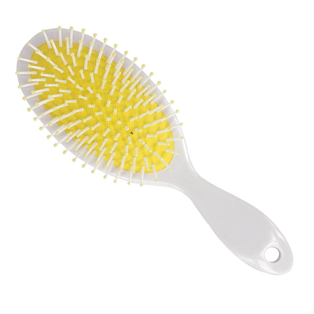 Fashion English Letter Hairbrush Round Hair Brush Straightener Comb Black