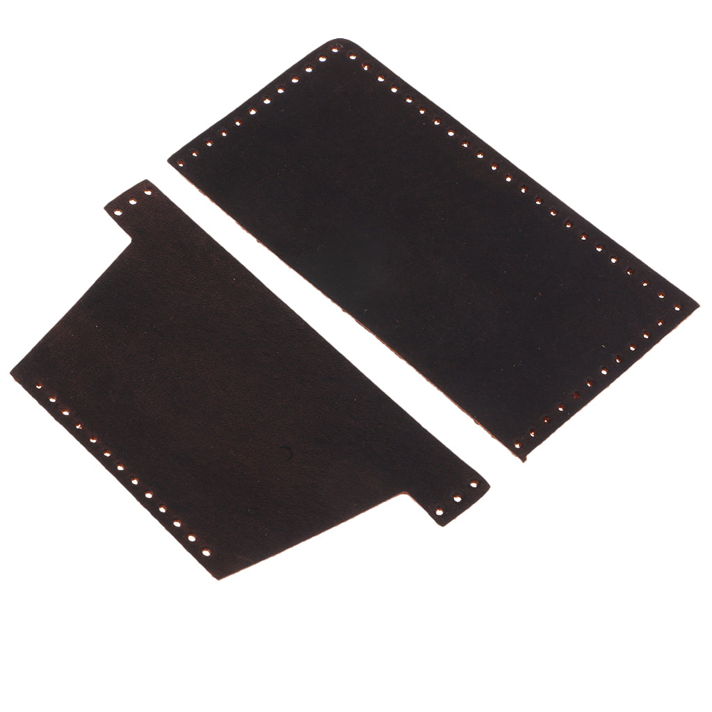 DIY Leather Purse Kit Leather Blanks Set for Making Bifold Wallet Coffee