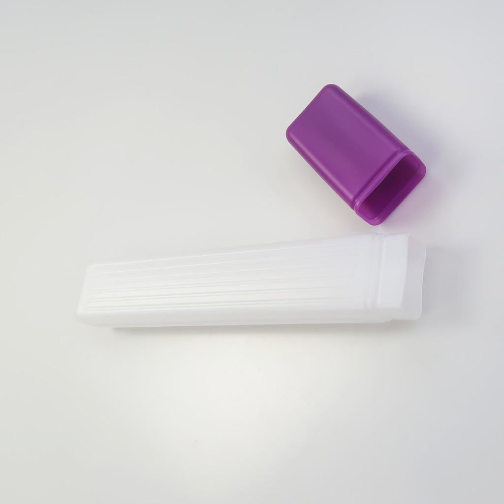 Plastic Knitting Needle Crochet Hook Tube Case Holder Storage Case Purple