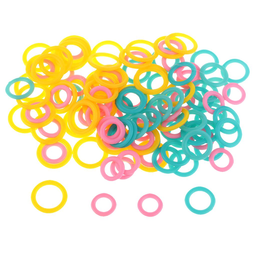 600Pcs Colorful Plastic Knitting Stitch Markers Ring Knitters Tools