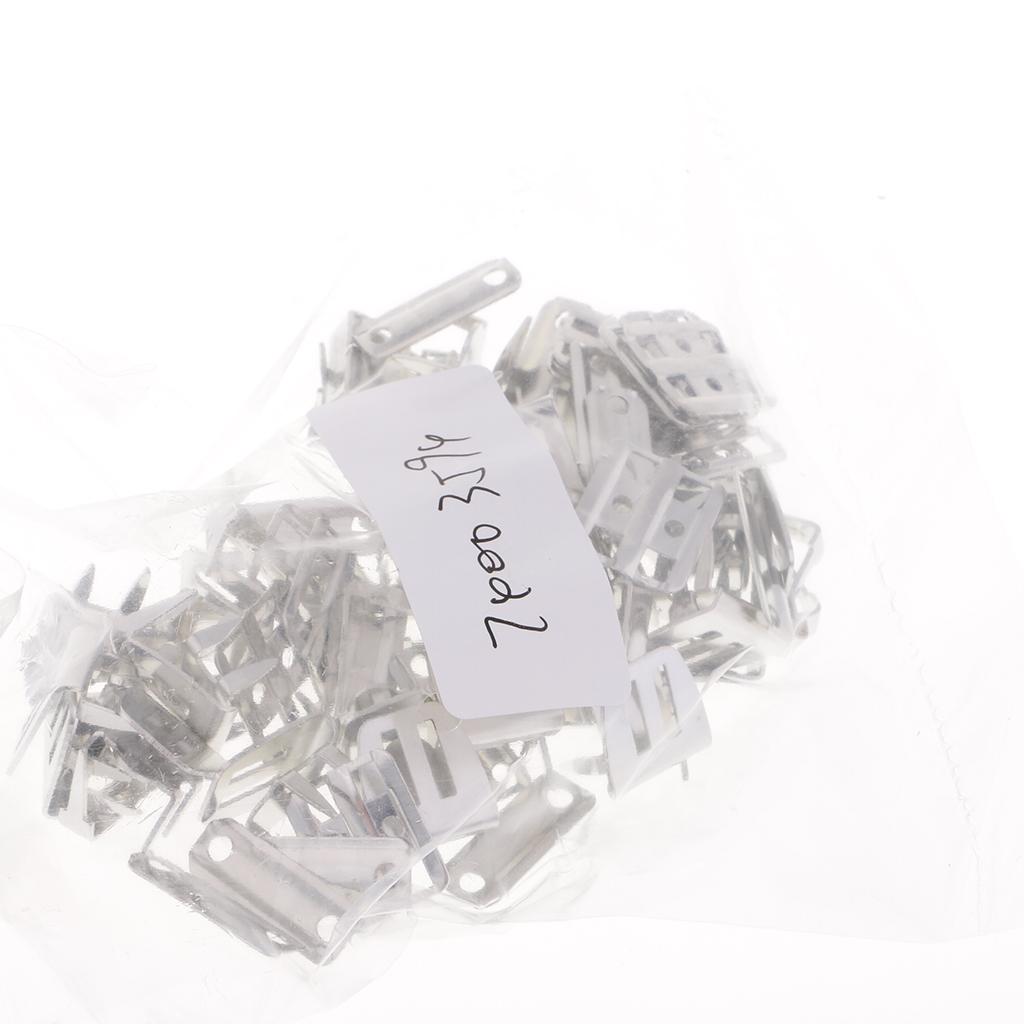 20 Sets No-Sew Trouser Skirt Hooks and Eye Closure with Prong Silver