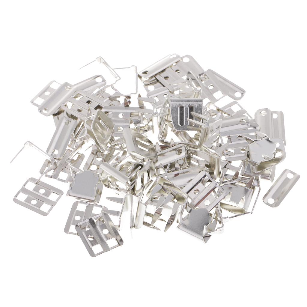 20 Sets No-Sew Trouser Skirt Hooks and Eye Closure with Prong Silver