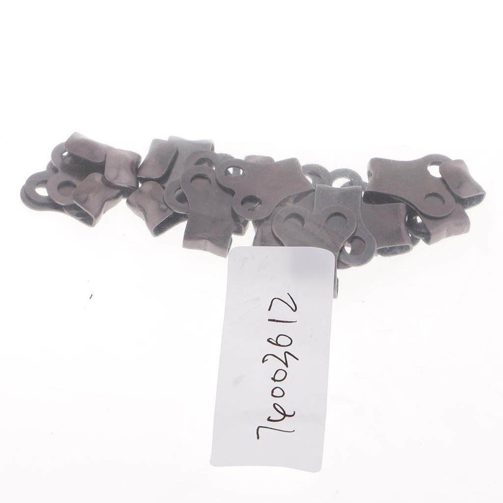 20pcs Boot Lace Hooks Lace Fittings Camp Hike Climbing Repair Buckles Hooks