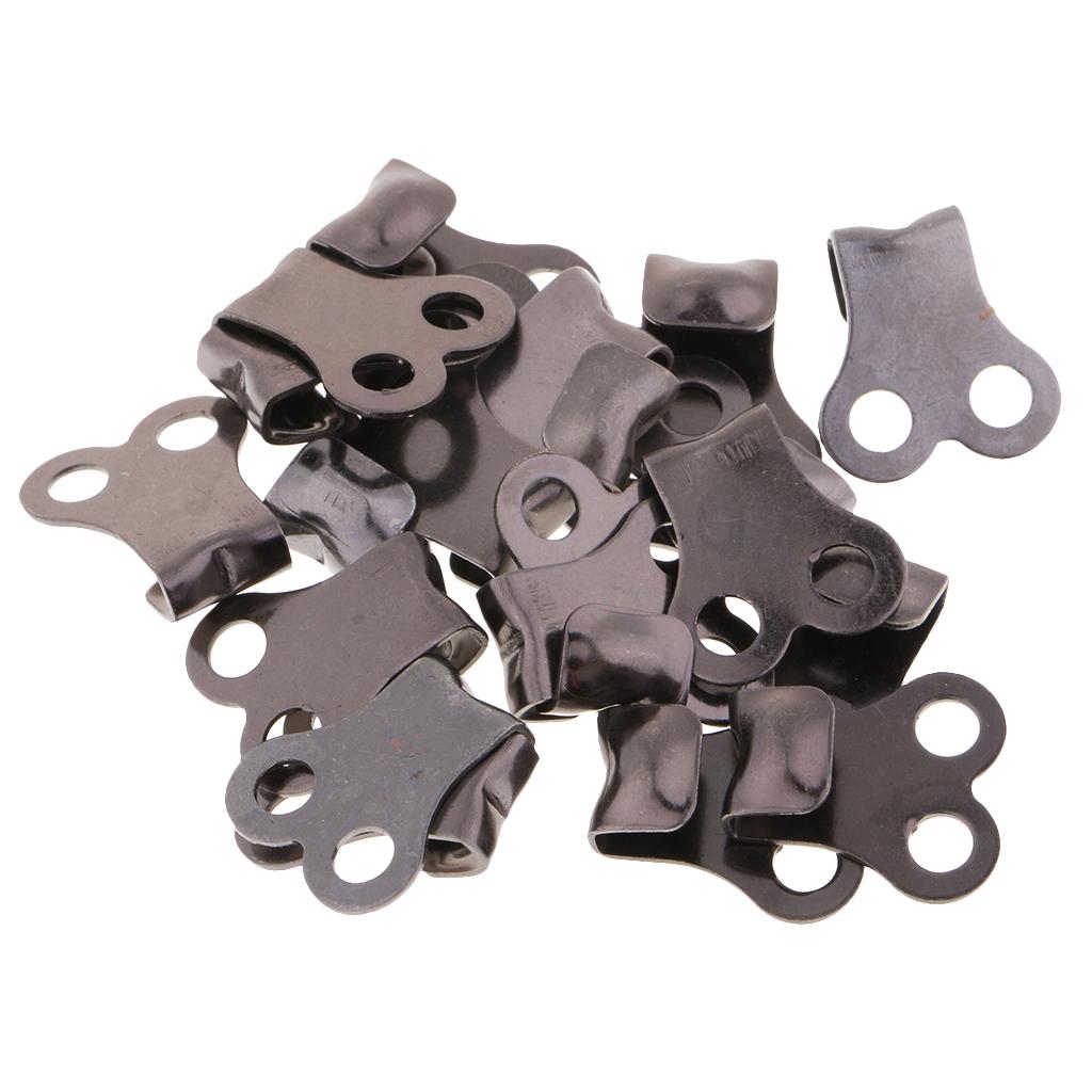 20pcs Boot Lace Hooks Lace Fittings Camp Hike Climbing Repair Buckles Hooks
