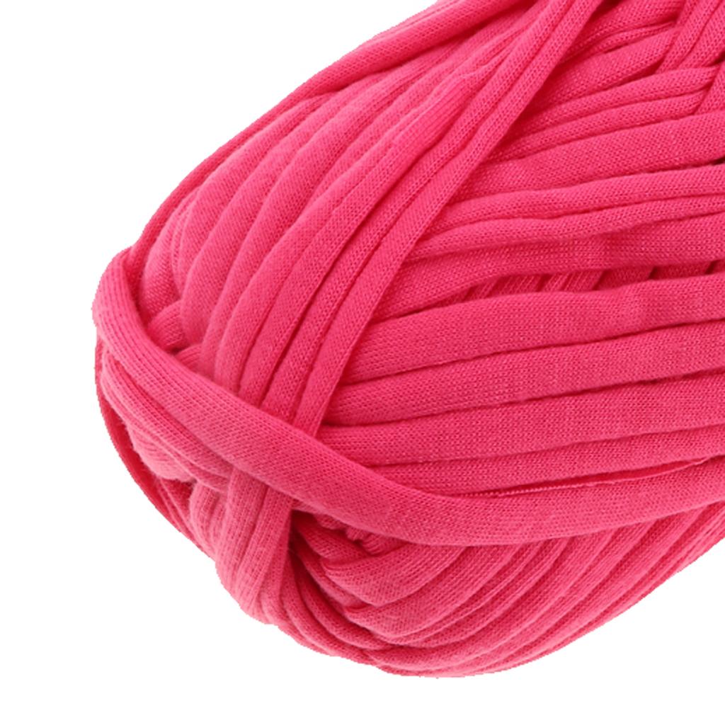 One Roll Cloth Hand-Woven Yarn Round Cloth Coarse Line for DIY Bag Basket 58