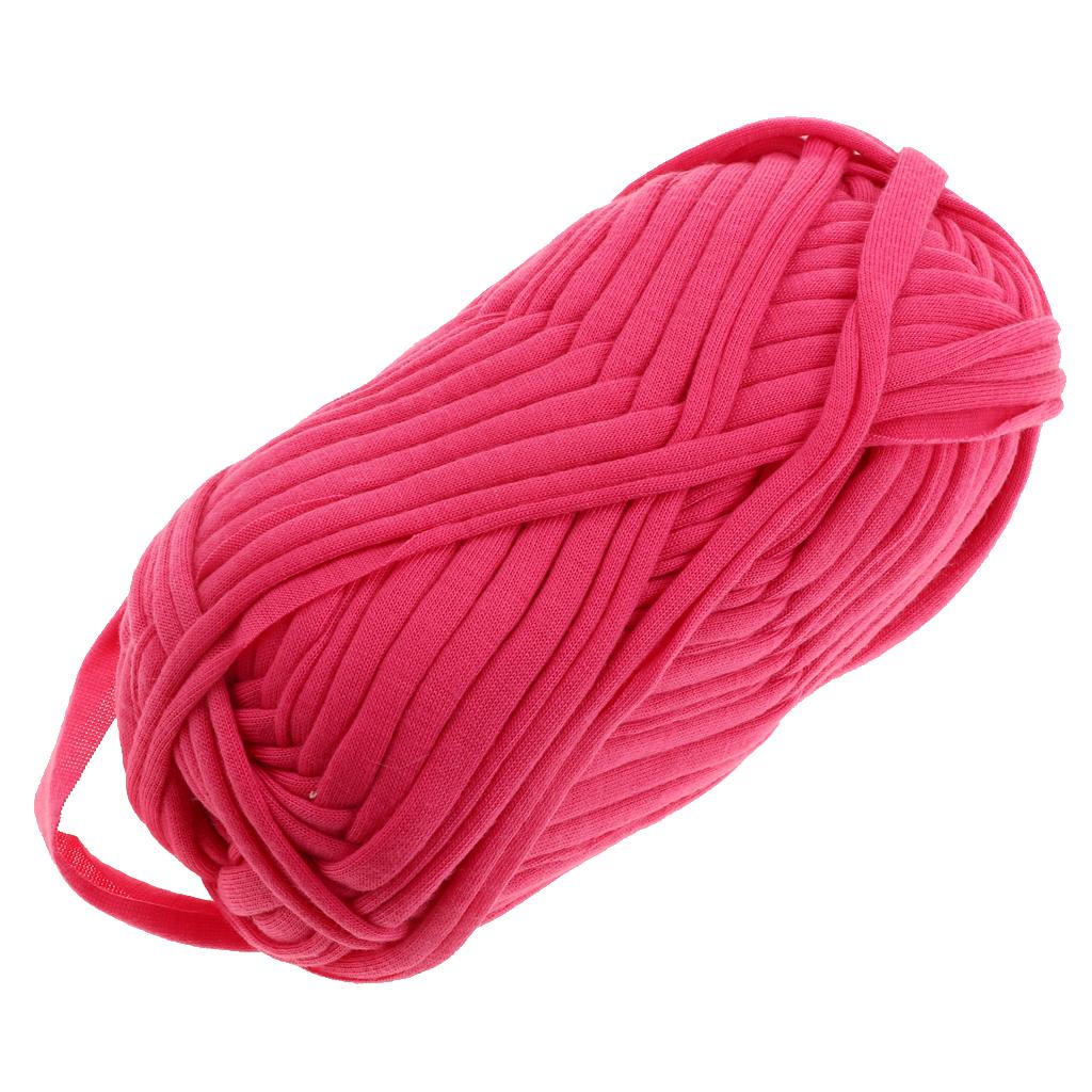 One Roll Cloth Hand-Woven Yarn Round Cloth Coarse Line for DIY Bag Basket 58