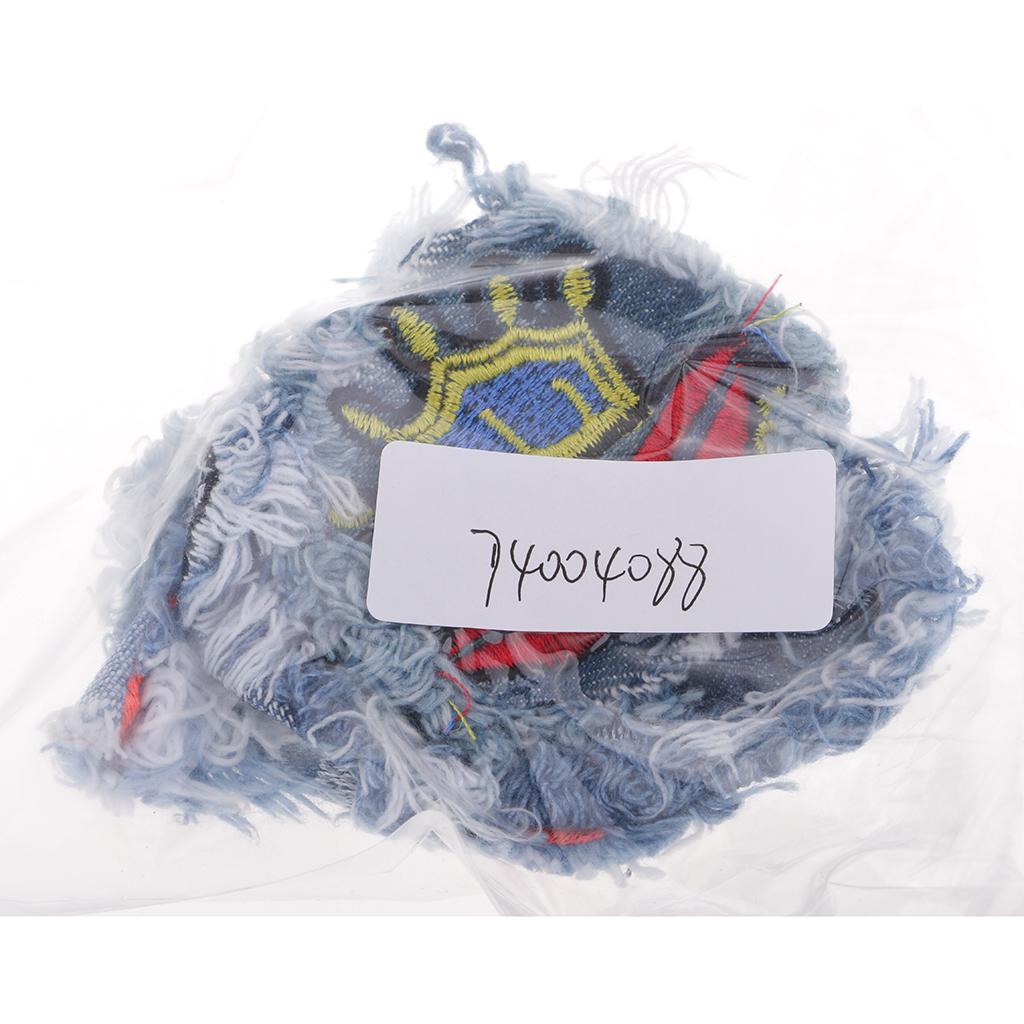 4 Pieces Embroidered Sew-on Patches Cloth Sticker for Clothes Hat Bag Repair