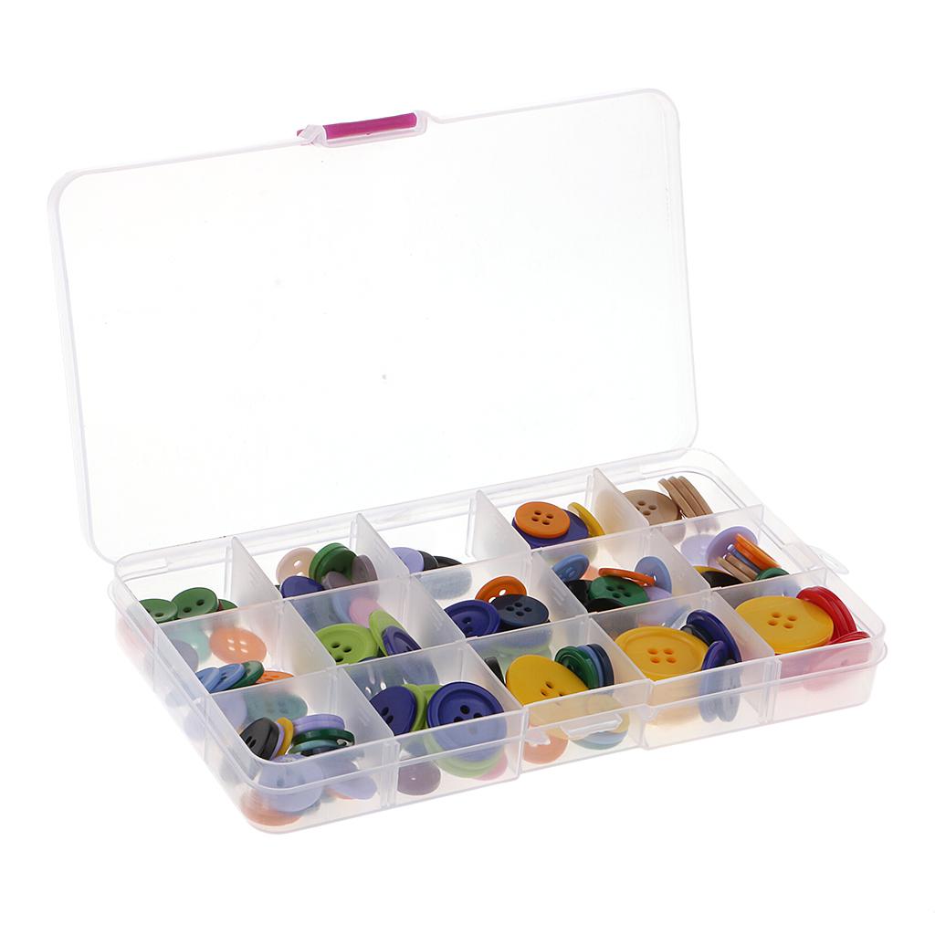 150pcs Mixed Color Resin Buttons Children Manual Button for Sewing Craft 002