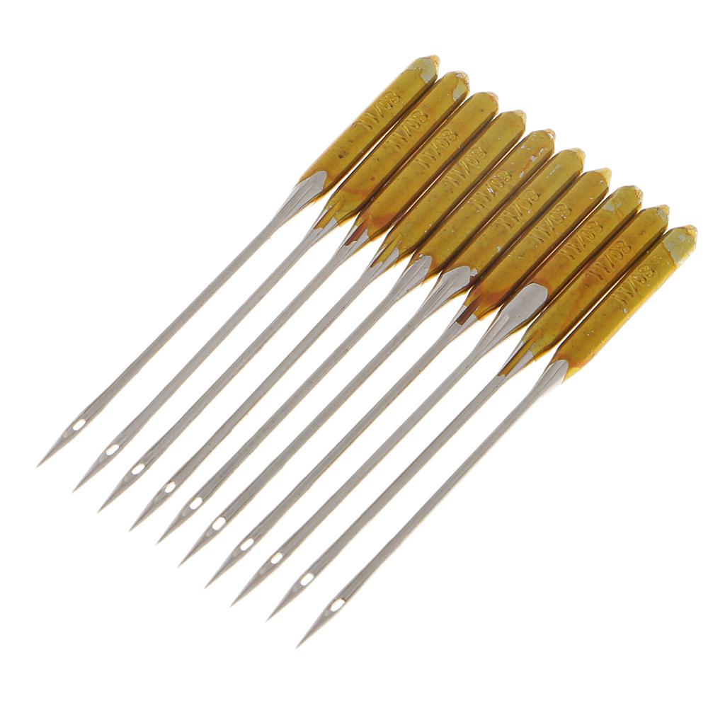 10Pcs/lot Stainless Steel Anti-jumper Needle Sewing Machine Needles Size 11