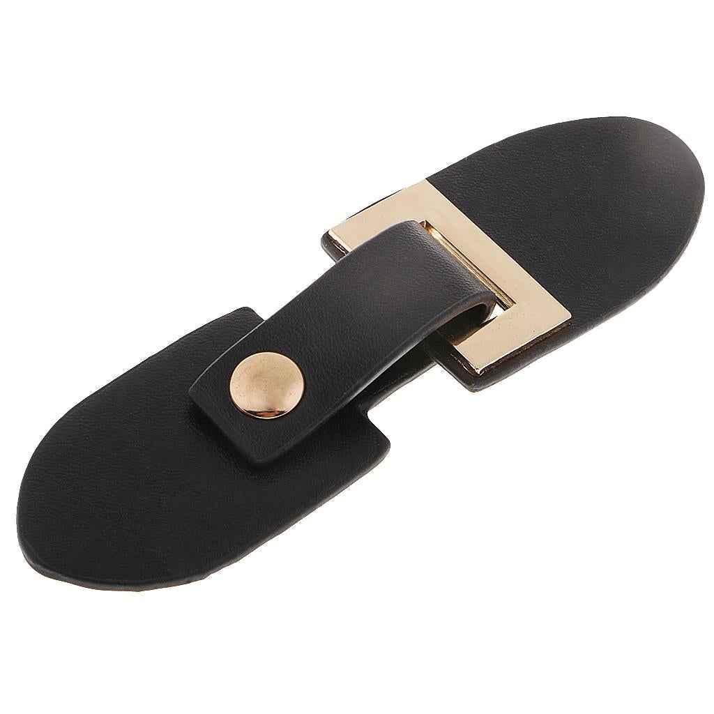 1 Pair PU Leather Snap Toggle Button Coat Fastener for Clothes Single Buckle