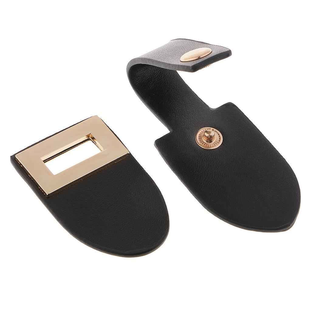 1 Pair PU Leather Snap Toggle Button Coat Fastener for Clothes Single Buckle