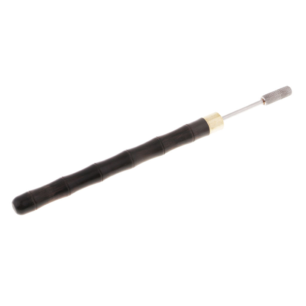 Sandalwood Handle Leather Edge Oil Treatment Tool for Leather Crafts Black