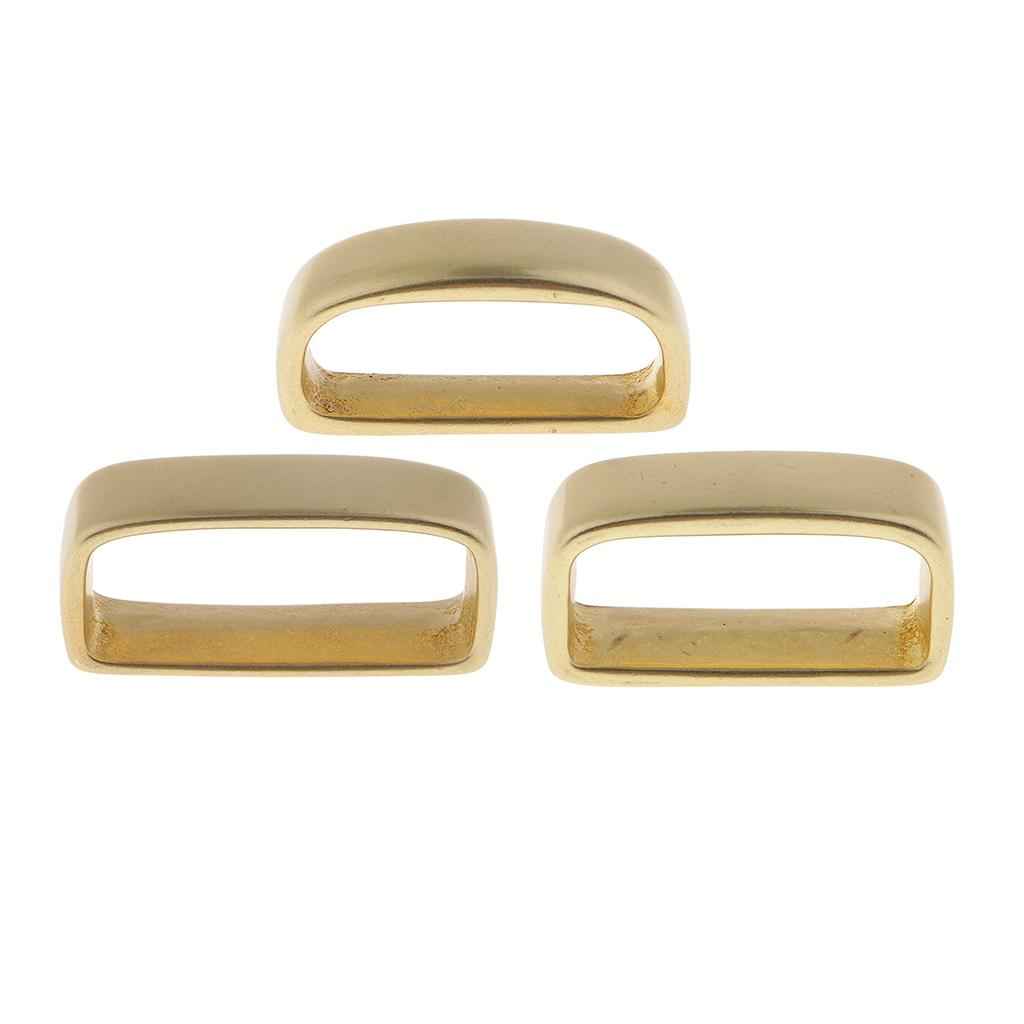 1 Piece Brass Belt Loop Keeper 3 Sizes for Leathercraft  Accessories 30 mm