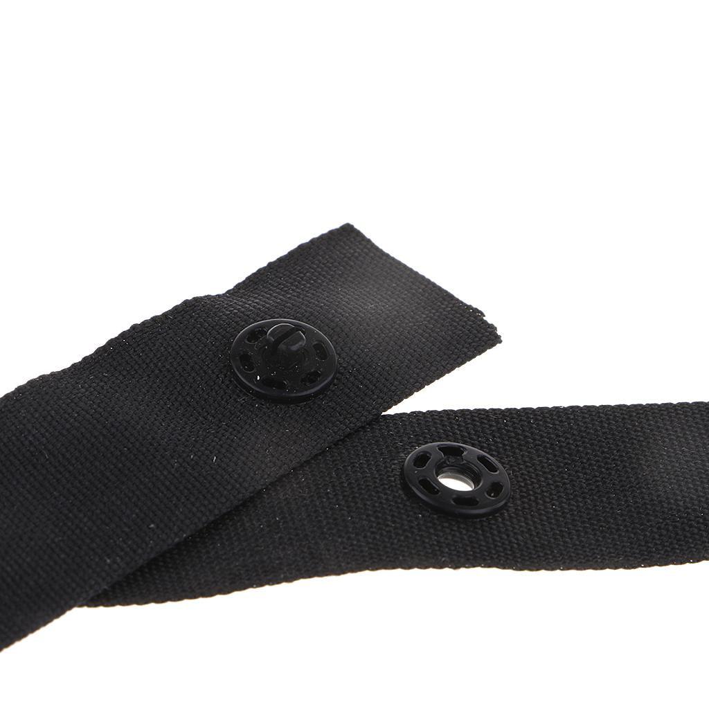2 Roll Plastic Snap Fastener Tape for Duvet Covers/Cushions/Fabric Use Black