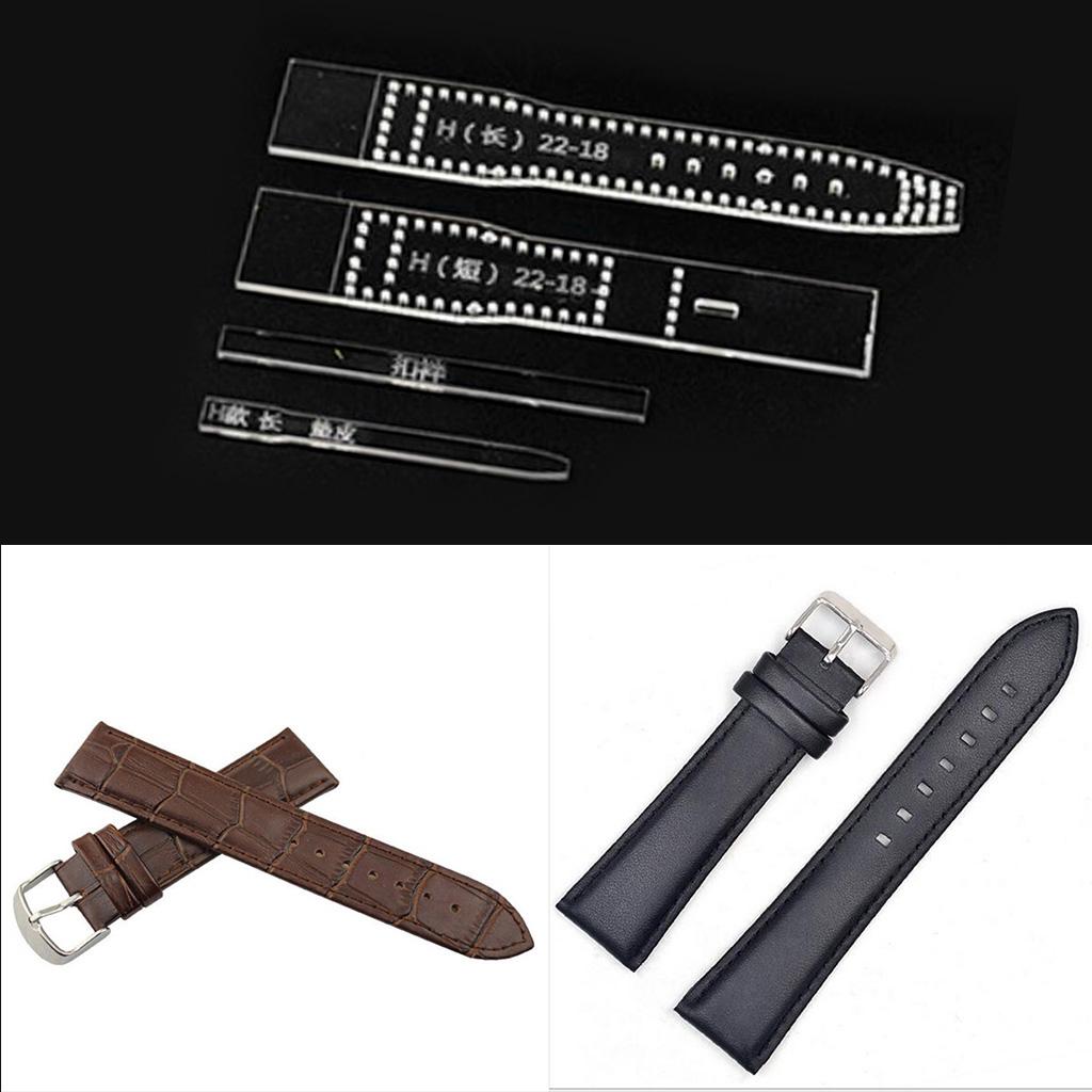 1 Set Arylic Strap Band Template DIY Leather Crafts for Men's Gift H Style