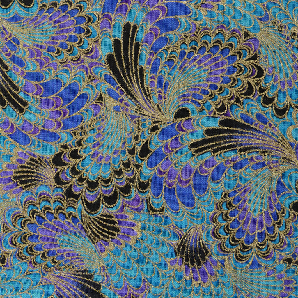 1 Piece Peacock Tail Pattern Cotton Fabric for Sewing Accessories 1 Meter