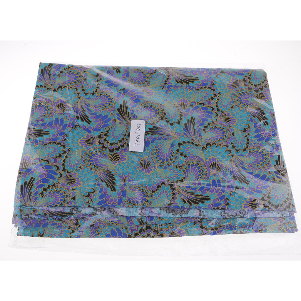 1 Piece Peacock Tail Pattern Cotton Fabric for Sewing Accessories 1 Meter