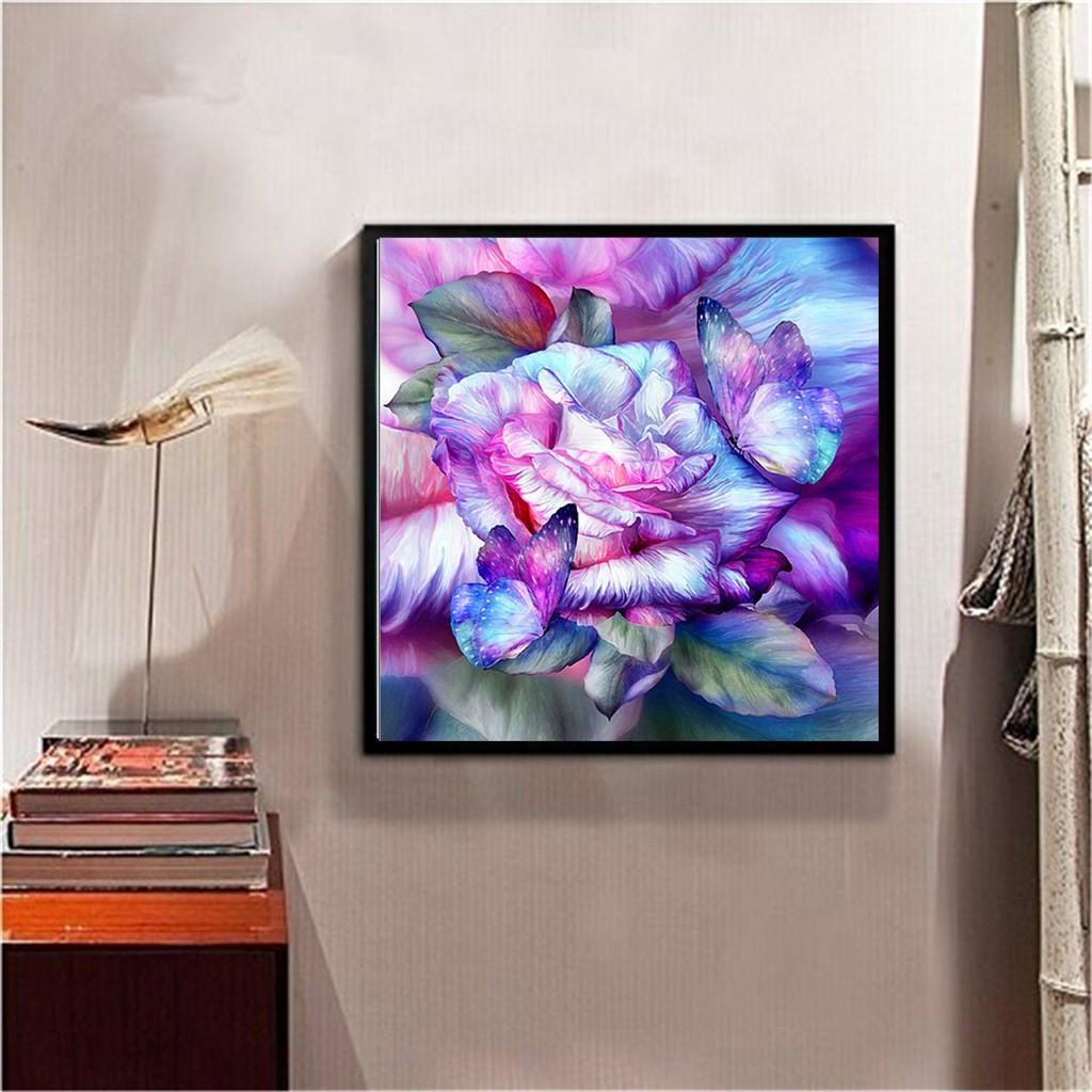 DIY Diamond Painting Kit Flower Rhinestone Painting Embroidery for Art Craft