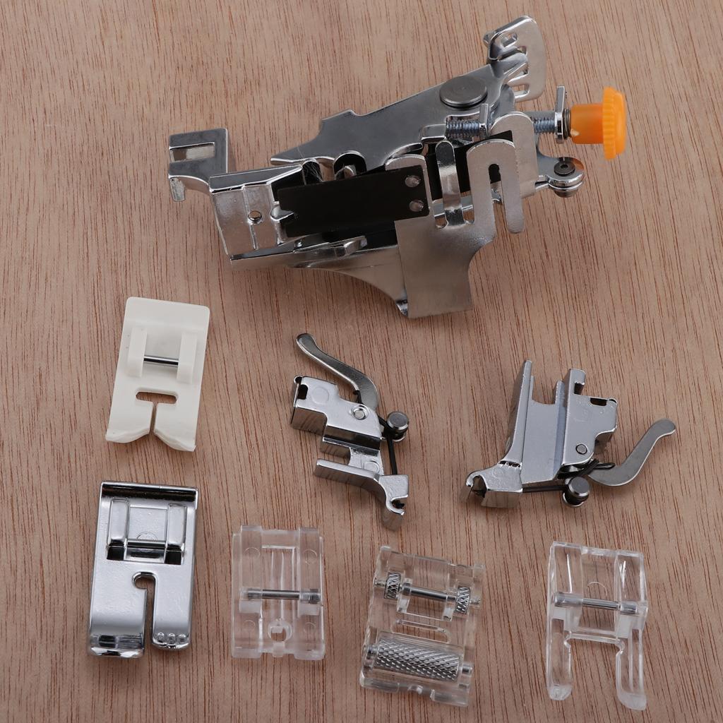 8pcs/Set Ruffler and Presser Foot Feet for Domestic Sewing Machines