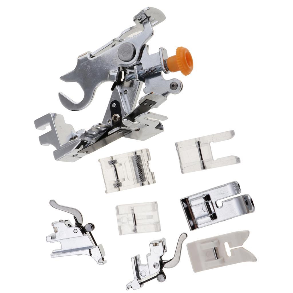 8pcs/Set Ruffler and Presser Foot Feet for Domestic Sewing Machines