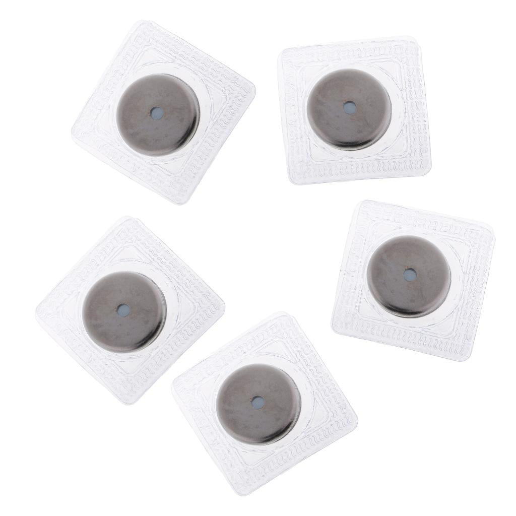 5 Sets Invisible Sew-in Magnetic Snap PVC Closure for Clothes Handbag 25mm