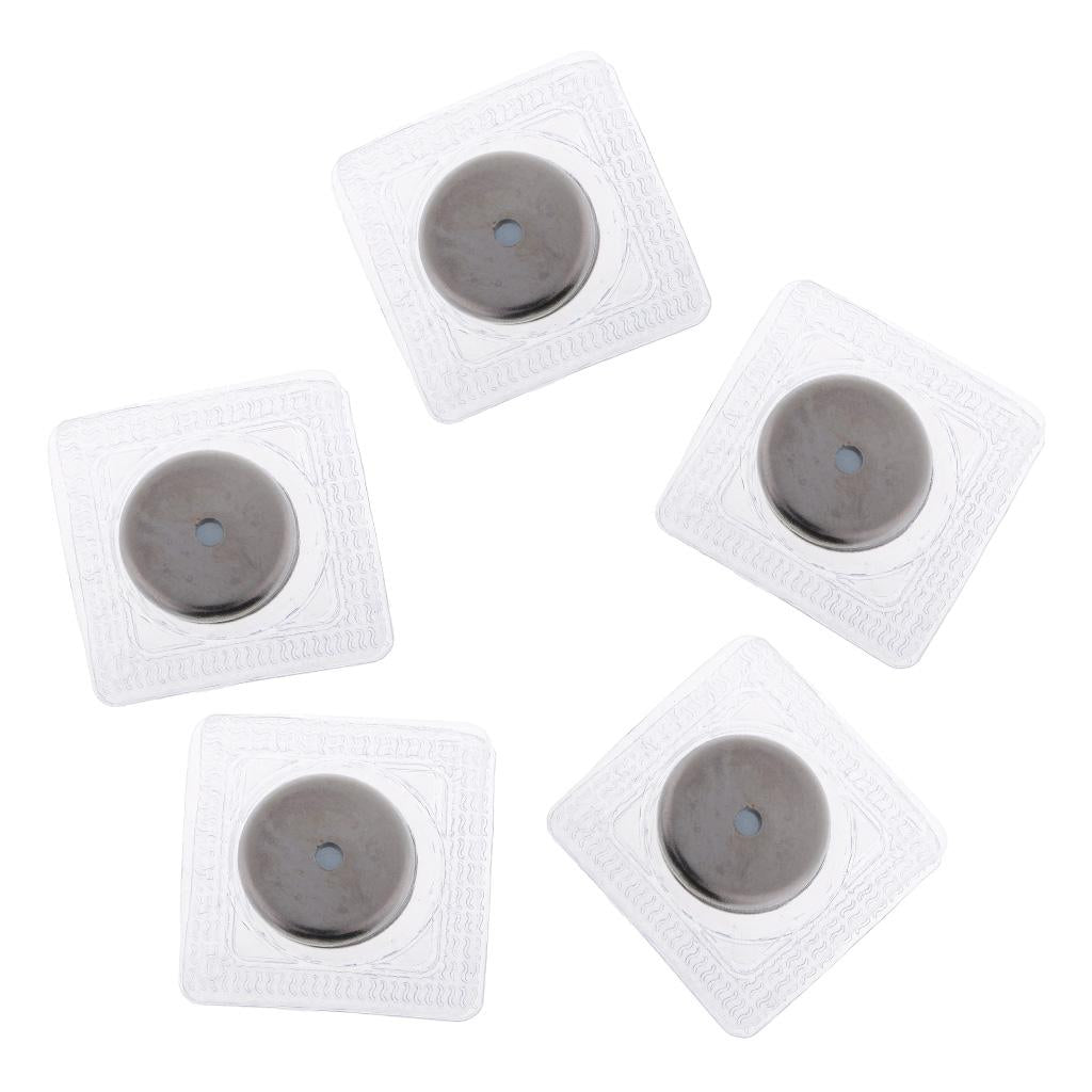 5 Sets Invisible Sew-in Magnetic Snap PVC Closure for Clothes Handbag 25mm