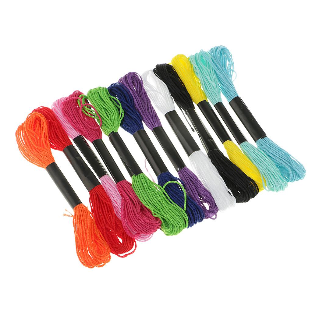 12pcs Embroidery Thread Cross Stitch Floss for DIY Embroidery Bracelet Craft