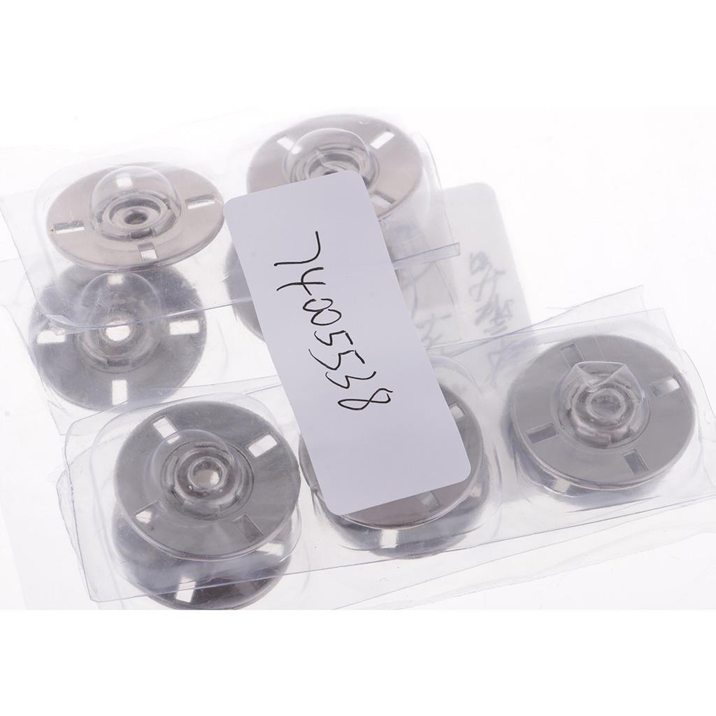 5 Sets Metal Snap Fastener Press Stud Sew On Buttons 25mm Silver