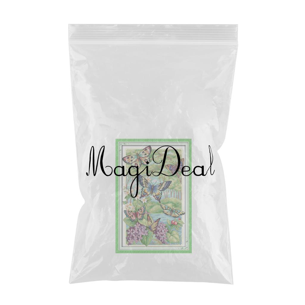 Butterfly Cross Stitch Kit Pre-printed Design Works 40 x 60cm 11CT Stamped