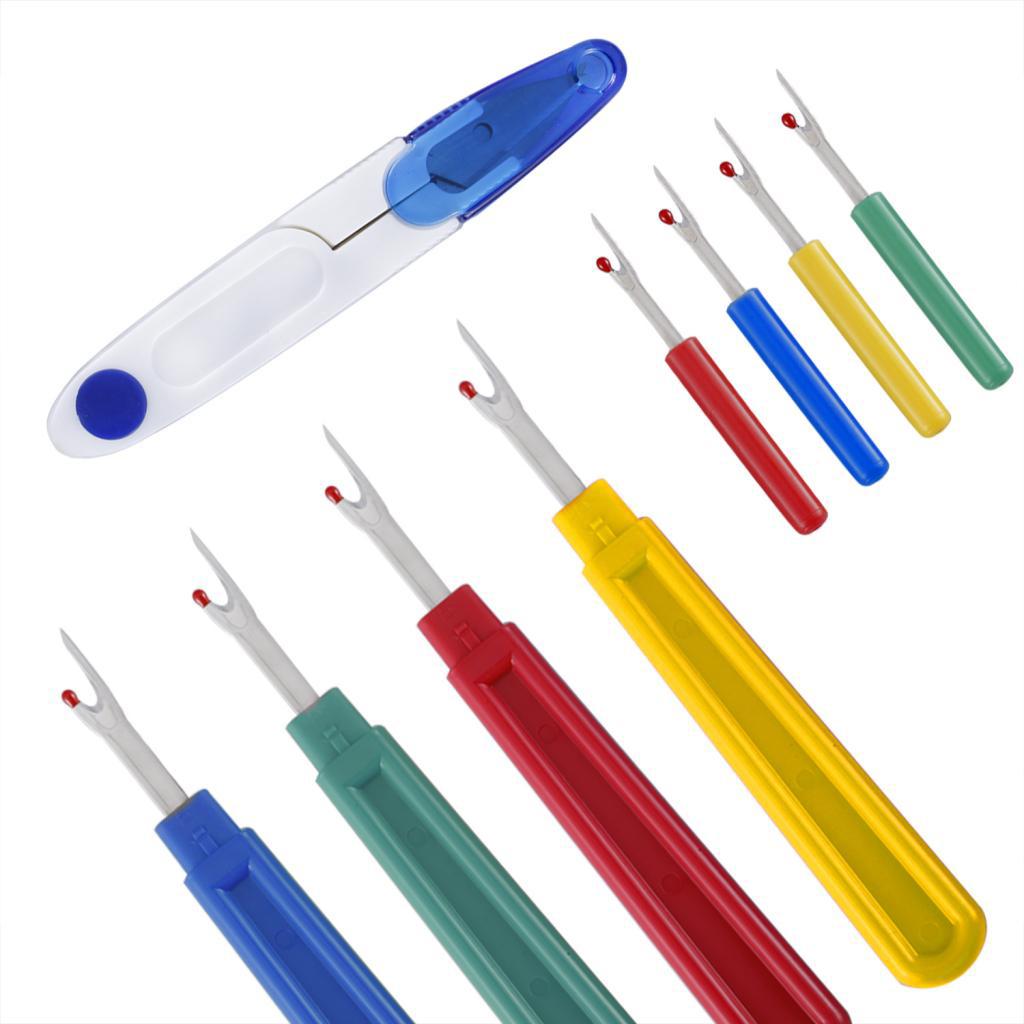 9pcs Plastic Sewing Stitch Thread Unpicker Seam Ripper and Yarn Scissor