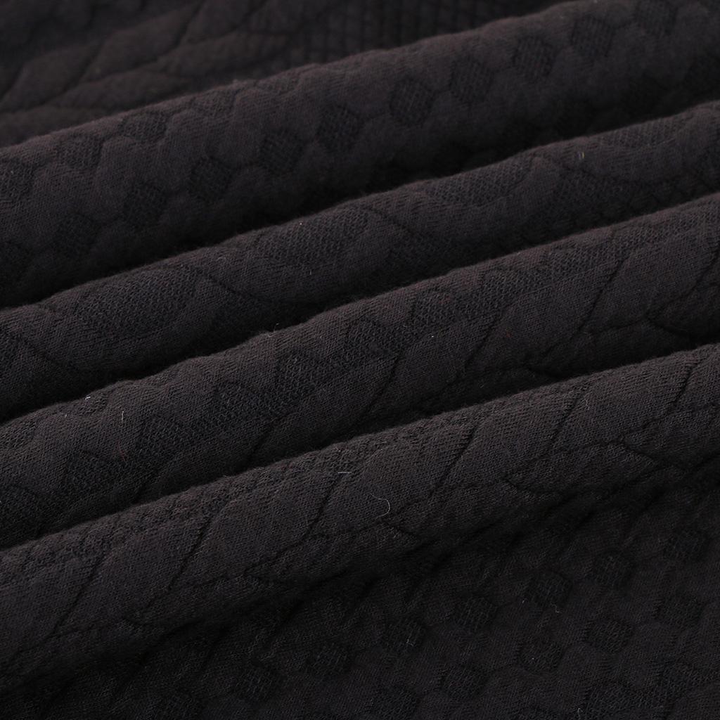 100x185cm Woven Knit Fabric Handmade Home Textile Cloth Fabric Black