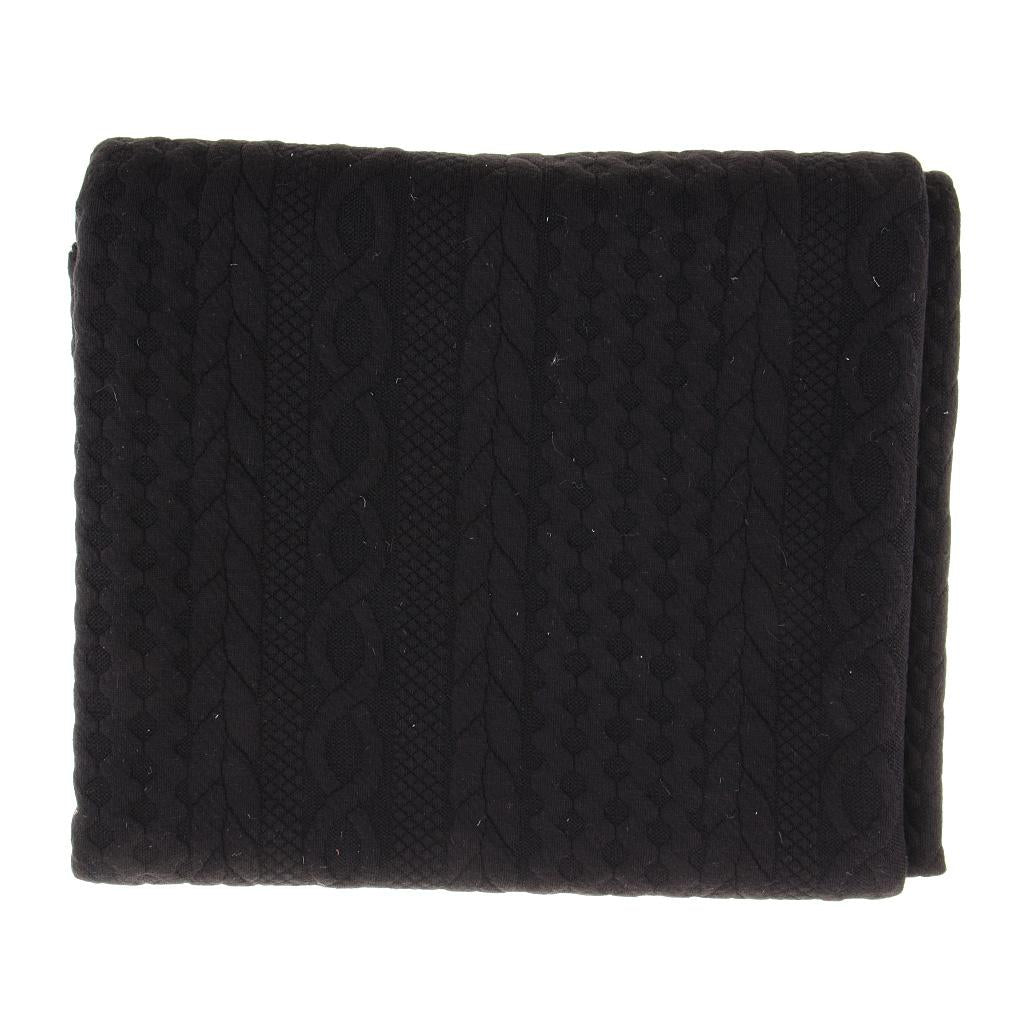 100x185cm Woven Knit Fabric Handmade Home Textile Cloth Fabric Black