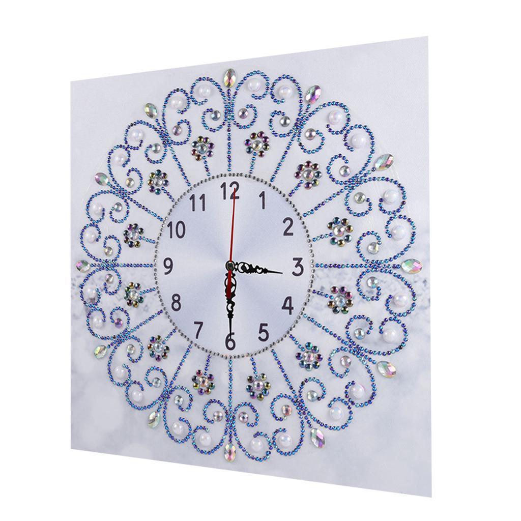 DIY Clock Special Diamond Painting Kits for Adults Cross Stitch White