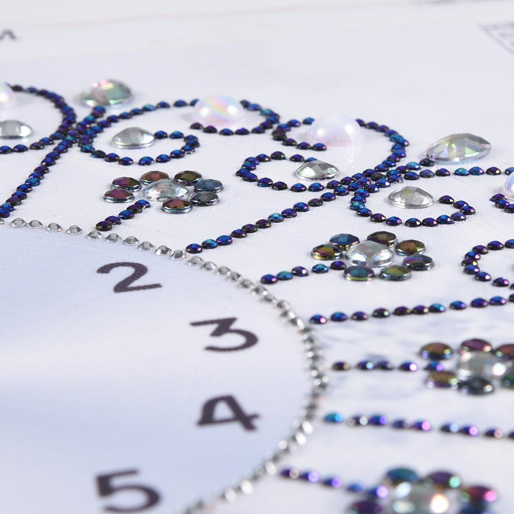 DIY Clock Special Diamond Painting Kits for Adults Cross Stitch White