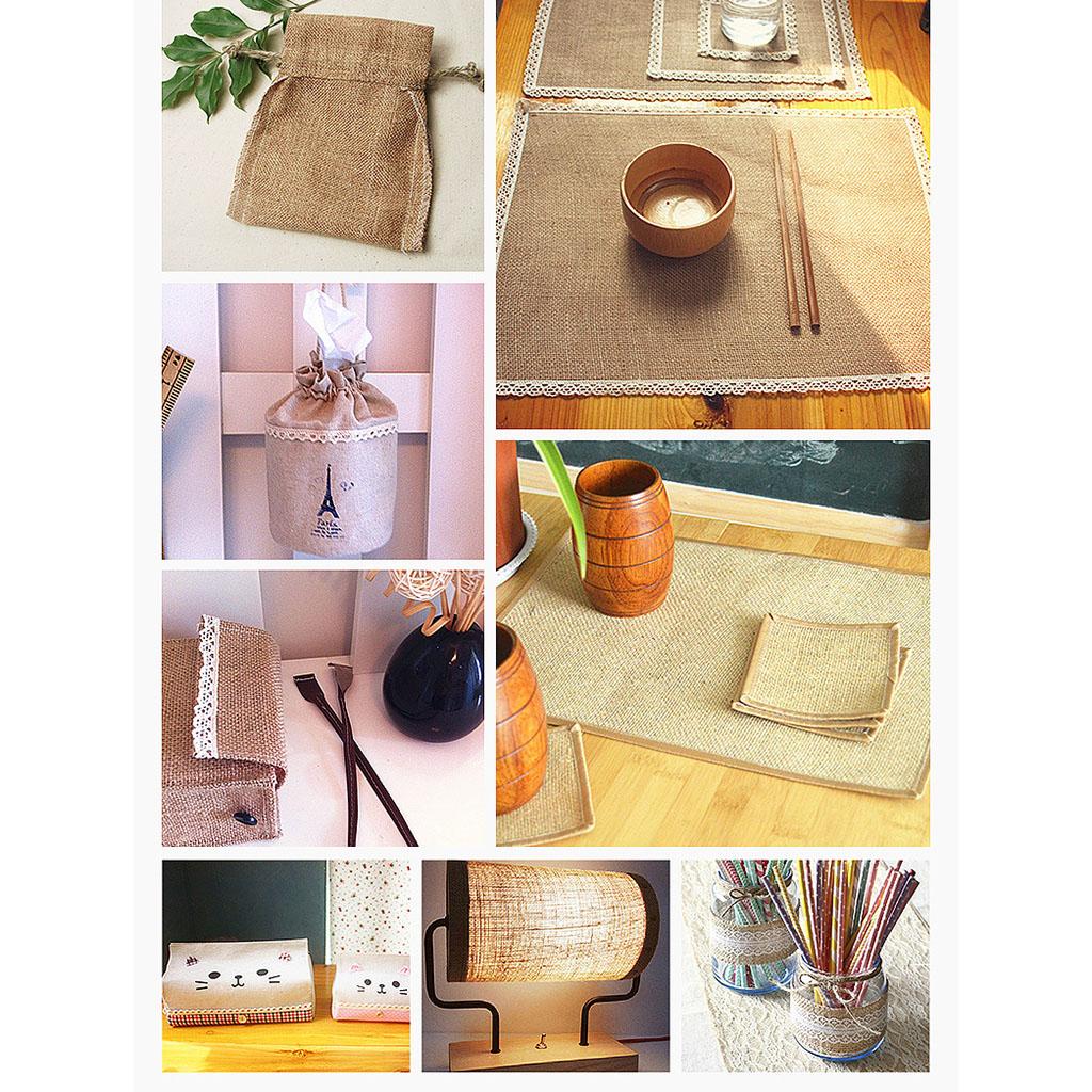 Hessian Jute Burlap Fabric for Wedding Party Hessian Table Cloth Type 3