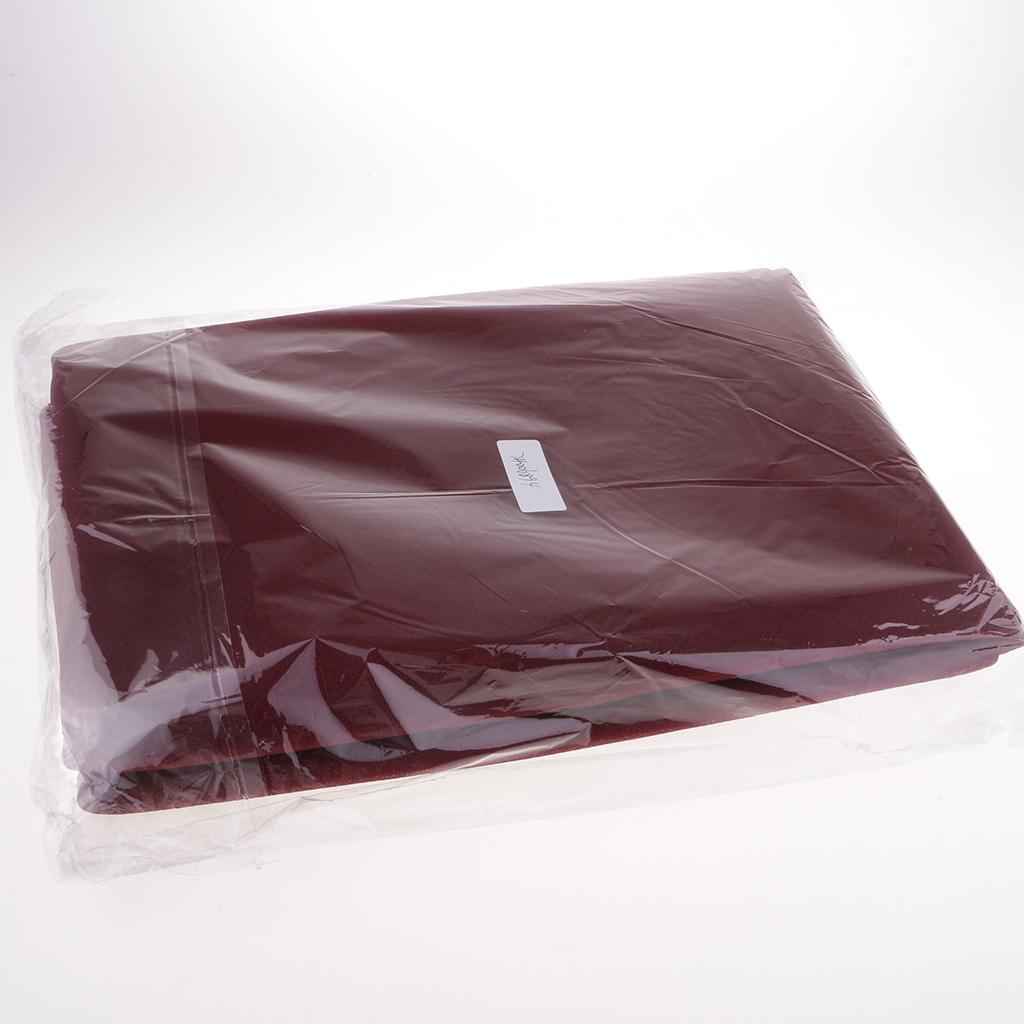 1 Yard Polyester Mesh Fabric Three Layers Net Fabric Cloth Outdoor Wine Red