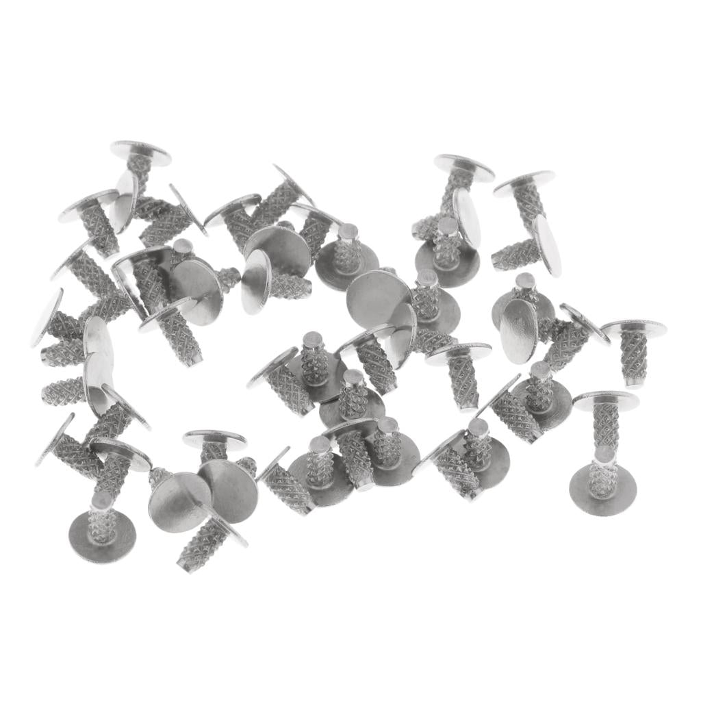 100pcs Imitation Pearl Rivets Studs for Bridal Dress Leathercraft Decor 8mm