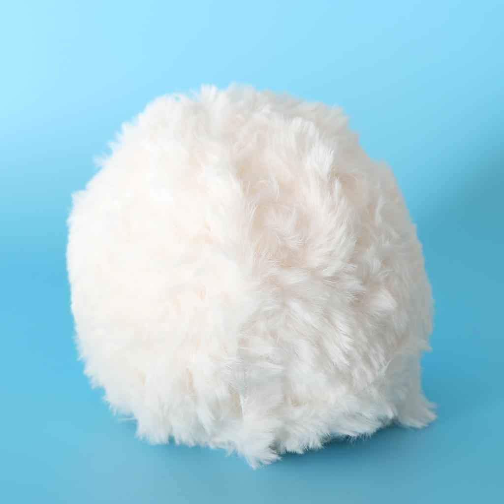 32 Meters Soft Fluffy Faux Fur Yarn for Crocheting Knitting  White