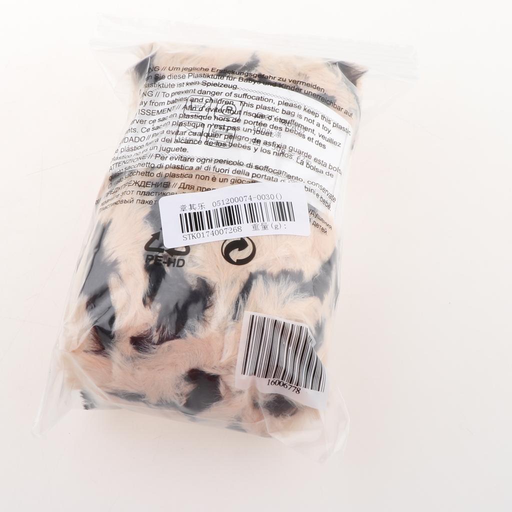 Skein Polyester Soft Yarn Chunky for Crochet Kniting Beige Black