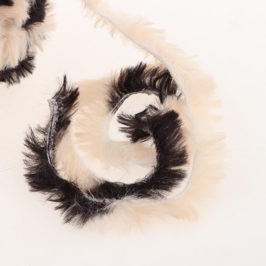 Skein Polyester Soft Yarn Chunky for Crochet Kniting Beige Black