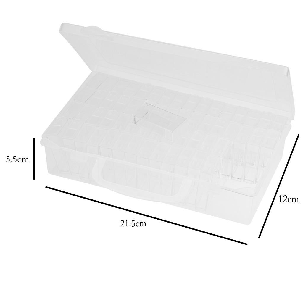 64 Slots Embroidery Diamonds Storage Case for Jewelry Diamond Bead Storage