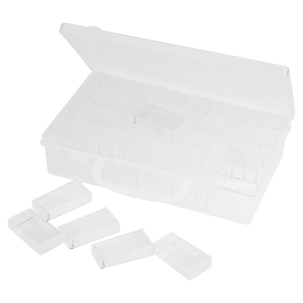 64 Slots Embroidery Diamonds Storage Case for Jewelry Diamond Bead Storage