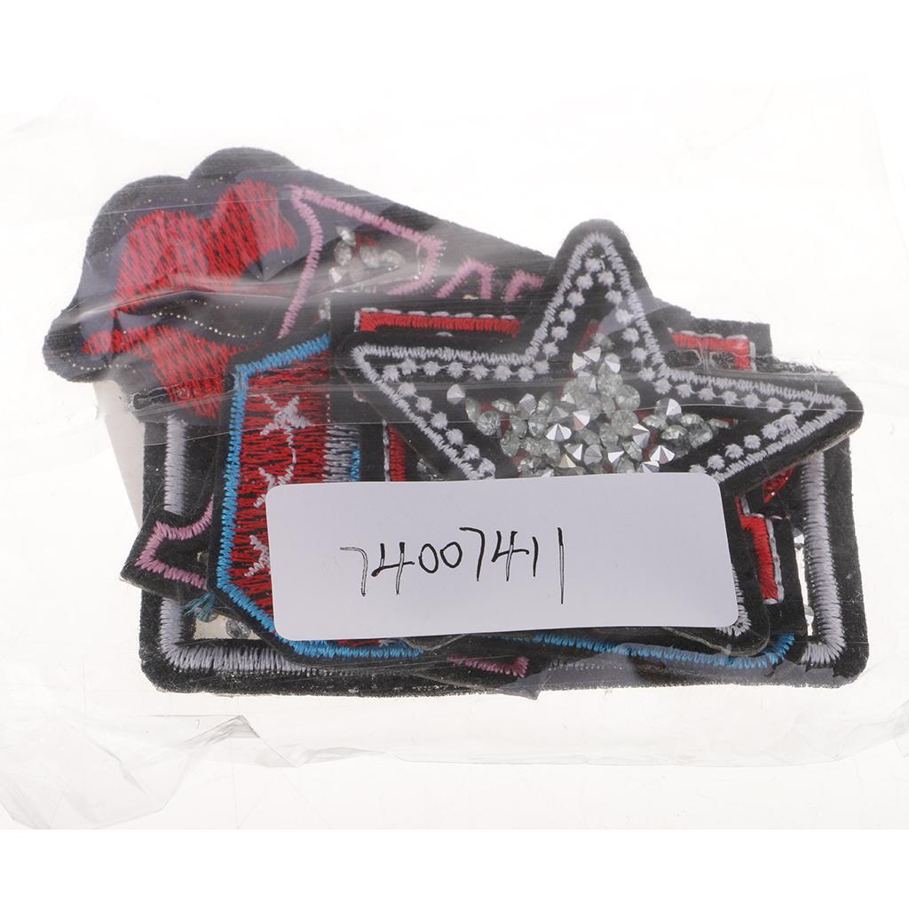 5Pcs/lot Fashion Sewing Patch Badge Embroidered Iron Sew On Applique DIY