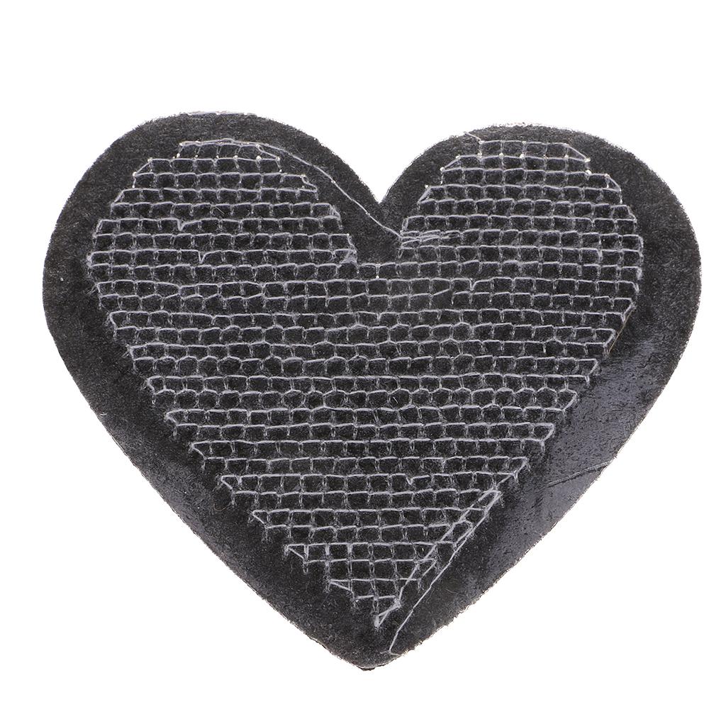 Reversible Sequins Love Heart Patch Badge Iron on Applique DIY Craft