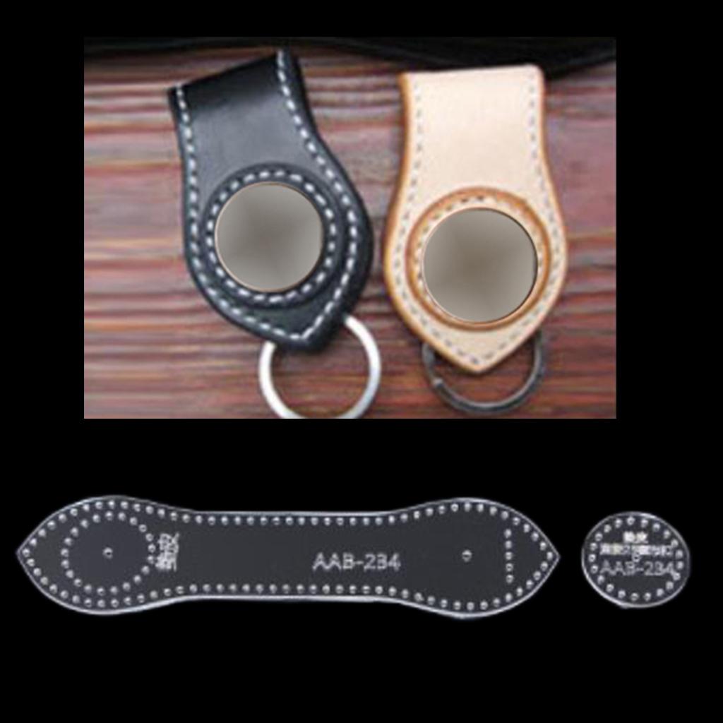 Acrylic Keychain Pattern Stencil Template Leather Craft Tool AAB-234 3Pcs