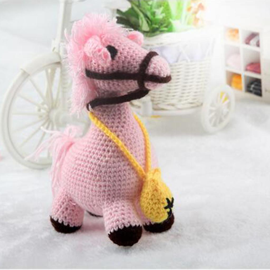 Crotchet Doll Making Kit Horse Shaped Stuffed Toy DIY Crafts Supplies