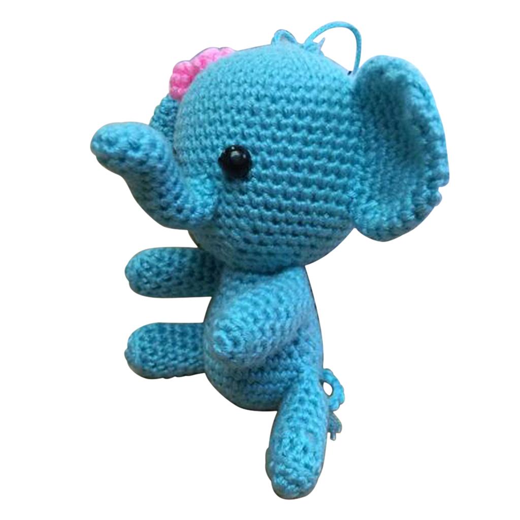 DIY Elephant Crochet Kits Handmade Stuffed Toy Material Package Needlecrafts