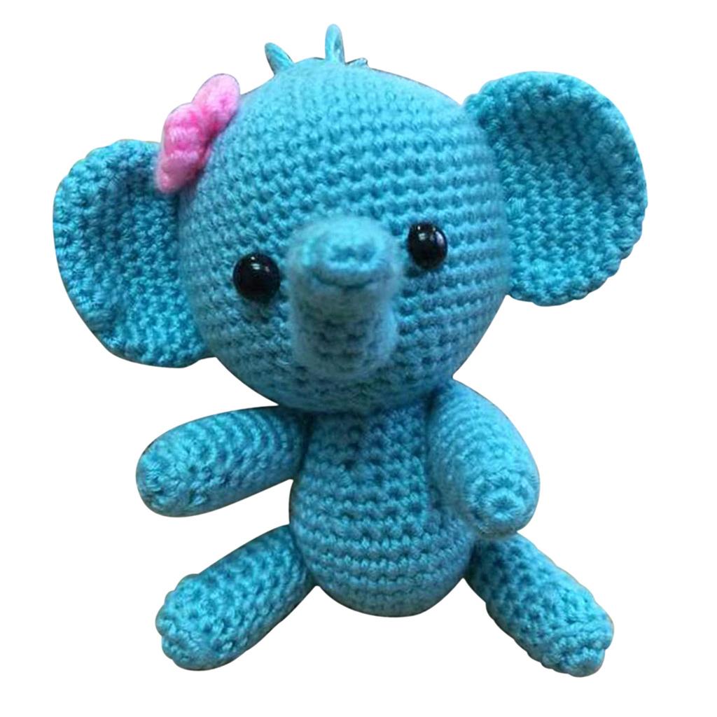DIY Elephant Crochet Kits Handmade Stuffed Toy Material Package Needlecrafts