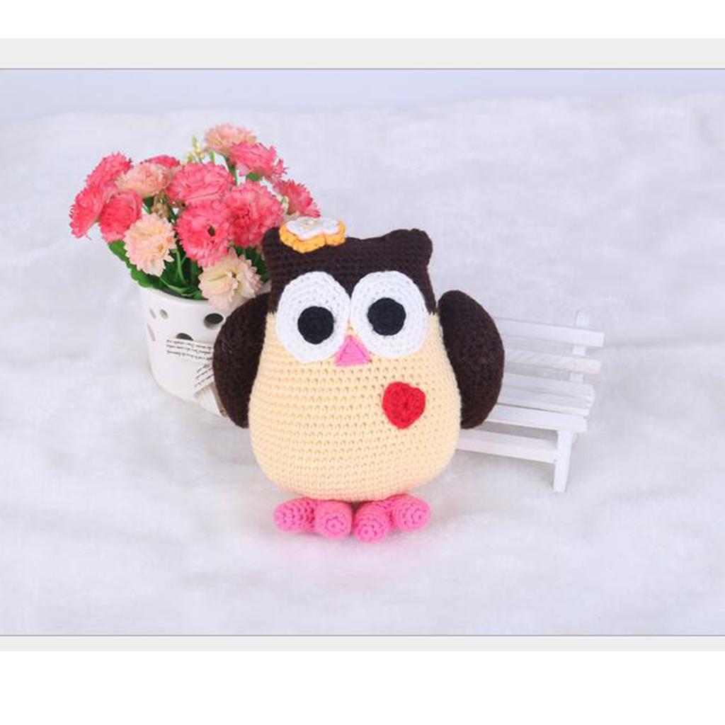 Creative Doll Owl Crochet Knitting Kit DIY Handmade Crocheted Ornaments